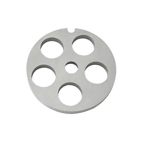 #8 Stainless Steel Meat Grinder Plate 61mm Disc Replacement – 4.5/8/12/16mm Holes