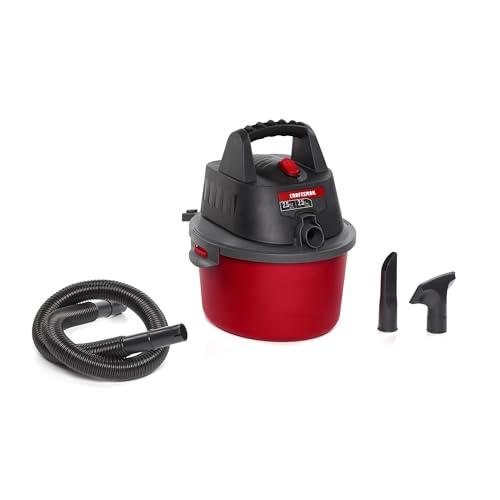 Craftsman 2.5 Gallon 2.5 Peak HP Wet Dry Shop Vacuum Portable Compact