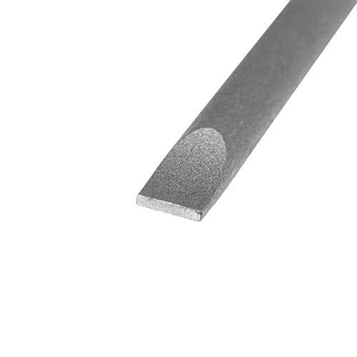 uxcell 5 Pcs 5mm Slotted Tip Magnetic Flat Head Screwdriver Bits, 1/4 Inch Hex Shank 6-inch Length S2 Power Tool