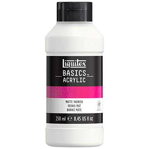 Liquitex BASICS Matte Varnish 250ml Acrylic Paint Protectant - Non-Yellowing