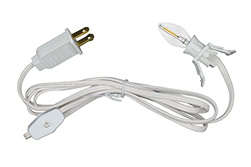 Creative Hobbies® 1 Pack Replacement Clip-In LED Lamp Cord for Christmas Village Houses - Includes Bulb