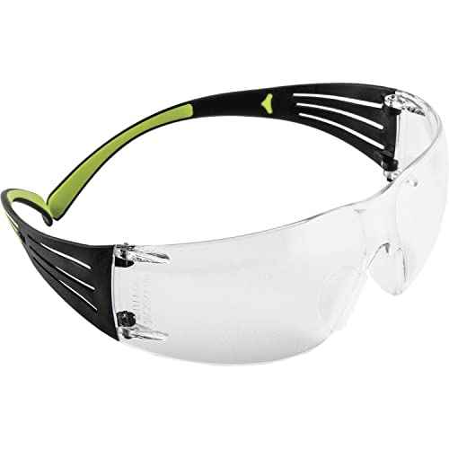 3M Secure Fit 400 Series Protective Eyewear, Standard, Black/Green