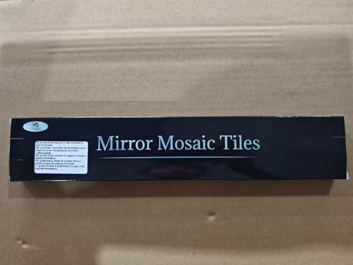 PP OPOUNT 2360 PCS Self Adhesive Mosaic Tiles, 5 x 5 mm Disco Tiles, Square Mirror Mosaic Tiles for Interior Decoration, DIY Disco Ball, Card Making and Art Collage