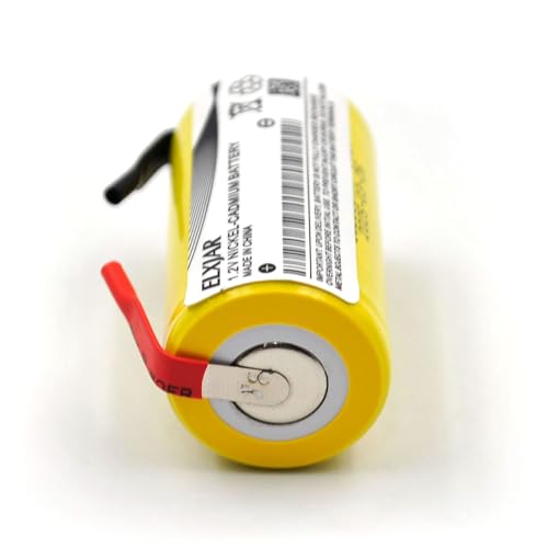 (5-Pack) Sub C 1.2V 2000mAh Ni-CD Rechargeable Batteries with Tabs for Power Tools, Cordless Drills, Emergency Lights, High Drain Devices