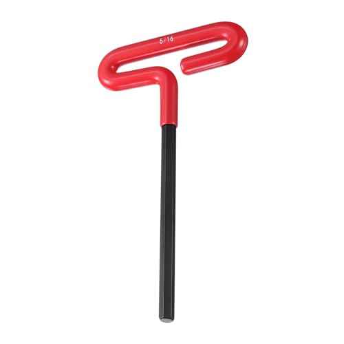 HARFINGTON T Handle Hex Key Wrench 5/16" SAE Long T-Key Hexagon Wrenches Spanner Repair Tool with Cushion Grip