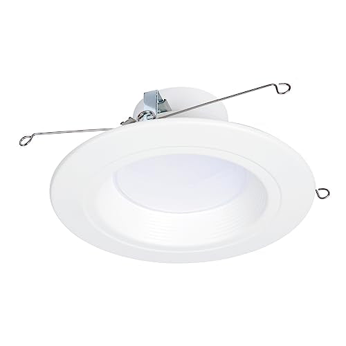 HALO 6-Inch LED Recessed Can Light Trim, 600 Lumens, Dimmable, 5CCT, Wet Location