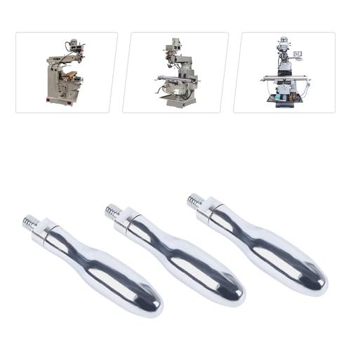 Jiabailie 3PCS Milling Machine Handles,Handwheel Revolving Handles,M3/8 Thread Plated Revolving Handle Grips,9.3mm Screw Diameter for Mechanical Manufacturing,Wood Cutting