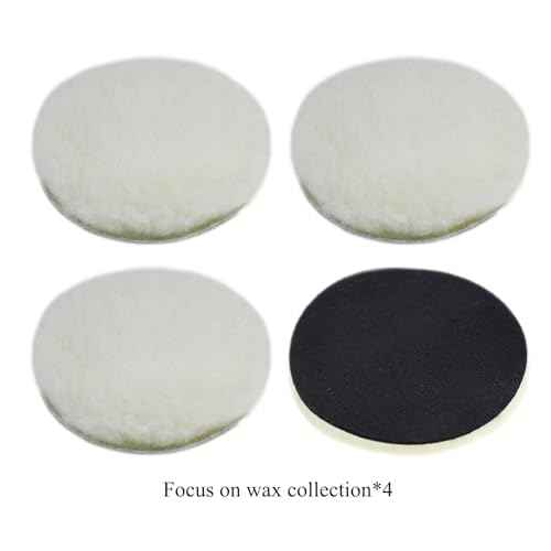 Car Foam Polishing Buffing Kit, Polishing Buffing Pads, Wool Pads, Polishing & Buffing Wheels, for Headlights & Body Foam Wax & Buffer Kits (6)