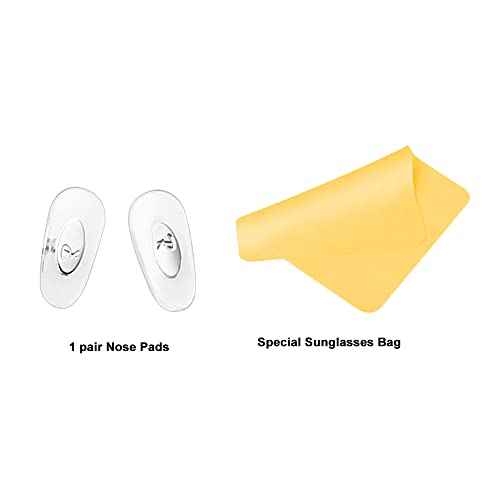Replacement Push-in Nose Pads for RayBan RB6335 RB3549 RB4071 RB6336 RB7140 RB8415 Sunglasses Eyglasses Repair-Kits (Silver)