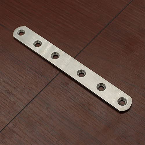 4-Pack 12-Inch Stainless Steel Flat Mending Plates Braces for Furniture Repair