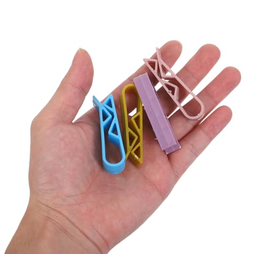 Lurrose 100 Pack Trash Can Bag Clips - Non-Slip Edge Clips for Kitchen & Office