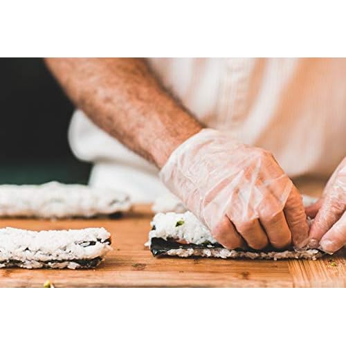 KingSeal 2000 Count PolyStretch TPE Poly Hybrid Disposable Gloves, Powder-Free, Vinyl Glove Substitute, Size Small - 10 Boxes x 200 Gloves