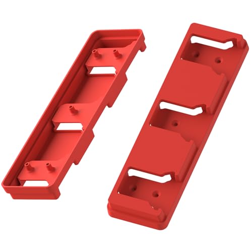 Battery Holder for Milwaukee 18 18V Battery, Mount 3 Slot Bulk Garage Tool, Holder for Milwaukee for Work Van, Shelf, Toolbox