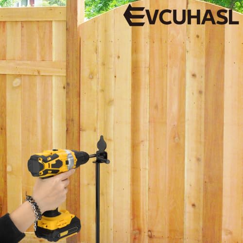 18 Inch Heavy-Duty Black Cane Bolt Drop Rod for Gates, 1 Pack - EVCUHASL