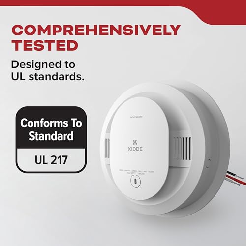 Kidde Smoke Detector Hardwired with AA Battery Backup - 20SAR, 1 Pack