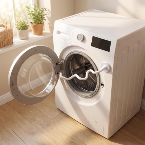 Opps Magnetic Front-Load Washer Door Prop with Silicone Cover, 17in Adjustable Arm