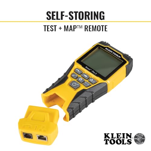 KLEIN TOOLS VDV501-851 Cable Tester Kit with Scout Pro 3 for Ethernet / Data, Coax / Video and Phone Cables, 5 Locator Remotes
