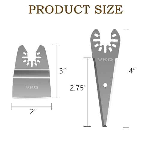 4PCS Oscillating Tool Scraper Blades to Remove for Caulk Adhesive Sealant Removal, Compatible with for DewAl Bosch Dremel Rockwell