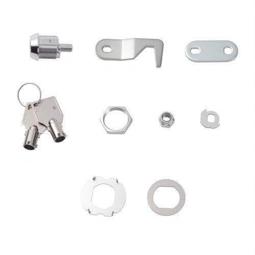 Toolbox Lock Replacement Tubular Cam Lock 90 Degree, Hook Cam, Cabinet Locks with Keys for RV Storage Drawer File Mailbox, Keyed Alike, Zinc Alloy (5/8 Inch, 1 Pack)