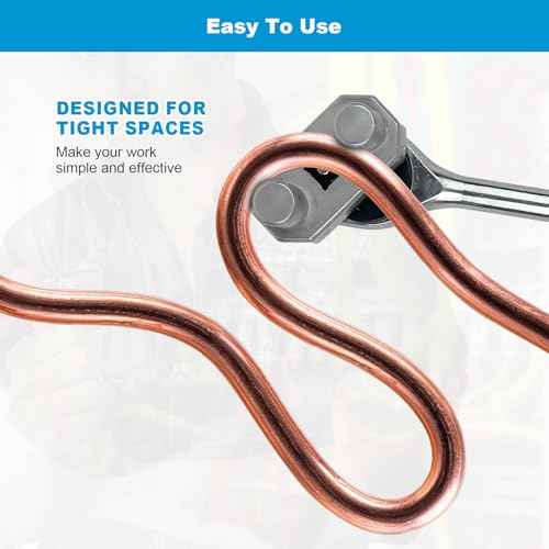 77455 Cable Bending Tool, 1/2 Inch Ratchet Connection for Most Wires, Maximum Bend 500 MCM, Convenient Labor Saving Knuckle Guard, Upgraded Wire Benders and Cable Benders