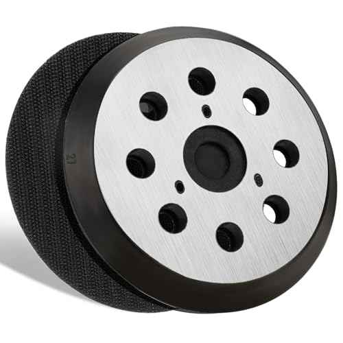 2 Pack 5" 8 Hole Hook & Loop Orbital Sander Metal Pad Compatible with DeWalt DW420 DW421 DW422 DW423 DW426 D26451 Random Orbital Sander Replacement Part for DeWalt # 151281-08 & DW4388