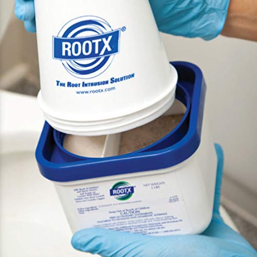 RootX 2LB Root Control JAR with Funnel for Sewer & Septic Line Clearing