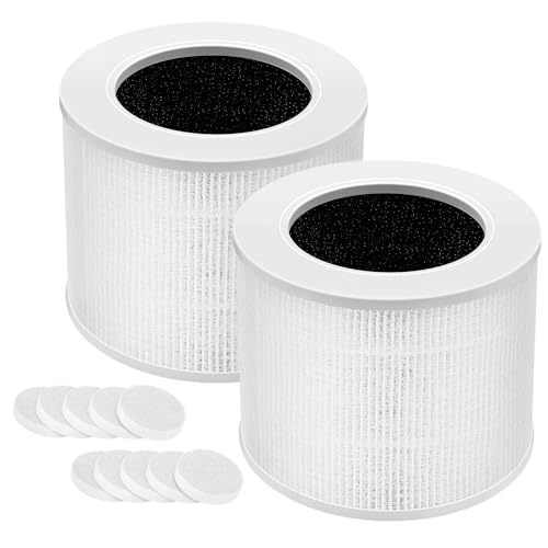 iSingo White 2 Pack Core Mini Replacement Air Filters for LEVOIT Core Mini-P