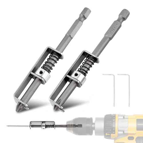 2Pcs Spring-loaded Screw Holder Bit,Scalable Screw Drive Guide Drill Bit Tip Holder,Anti-drop Screwdriver Bit,Single-Hand Operation Bit Holder for Electricians, DIY Home Repair