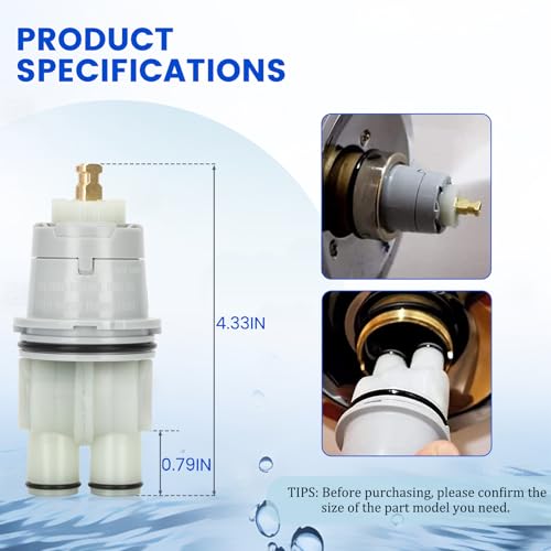 RP46074 Shower Cartridge Compatible with Delta 13/14 Series - 2 Pack