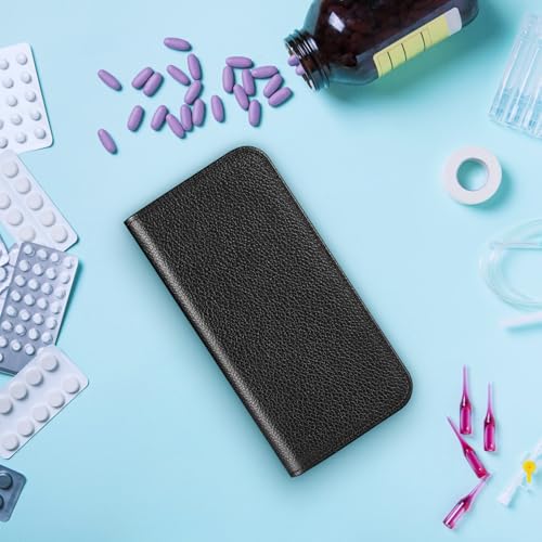 MEDMAX Black PU Leather Protective Case for Omnipod 5 with Dexcom G7 Cutout