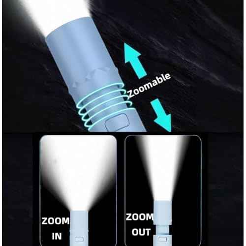 5Pack Mini Small LED Flashlights£¬USB C Rechargeable Flash Lights£¬Ultralight Zoomable Flashlights for Home, Emergency, Camping £¬Dog Walking£¬Bulk for Gifts