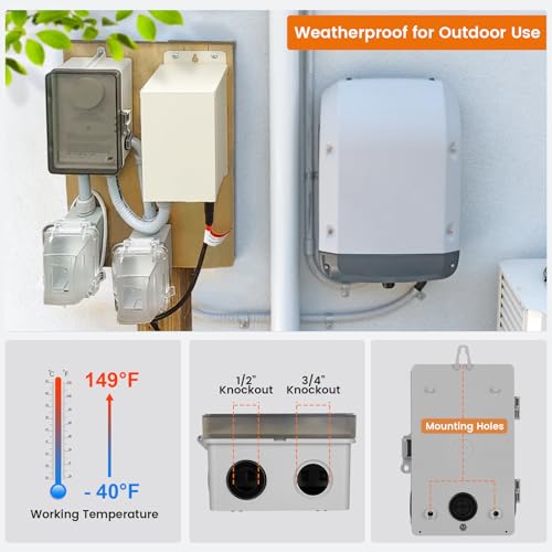 WiFi Pool Timer 40A 2HP Smart Pool Pump Controller 120/240/277VAC