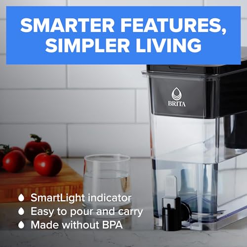 Brita XL 27-Cup Water Dispenser with Elite Filter - Black, Countertop