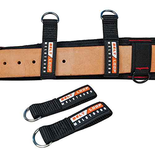 MELOTOUGH Suspenders Loop Attachment Heavy Duty Belt Loops Attachment fits 2.25-2.5 inch Belt Connectors, 4 Pack