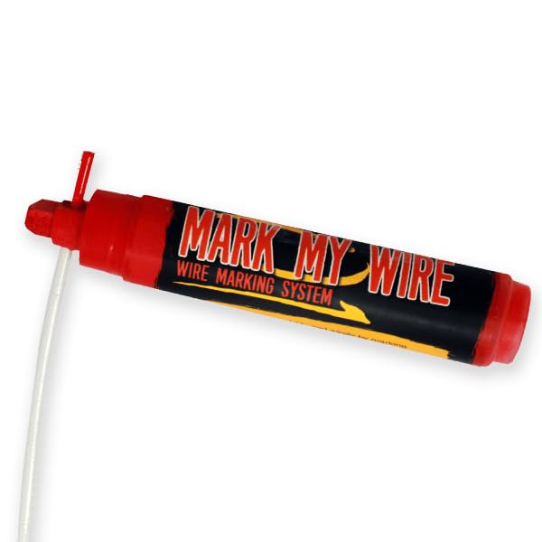 Rack-A-Tiers Mark My Wire 4 Pack Multicolor - Wire Phase Marker, Electrical Marker