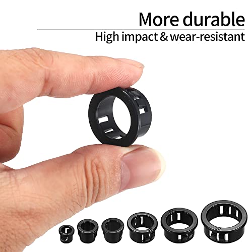 170 Pcs Nylon Snap-in Cable Grommet Kit - Durable Wire & Cable Protection