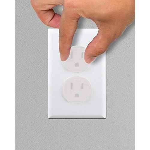 Vmaisi 38 Pieces Clear Outlet Covers Baby Proofing - Electrical Safety ChildProof Plug Protector - (Clear, 38 Pack)