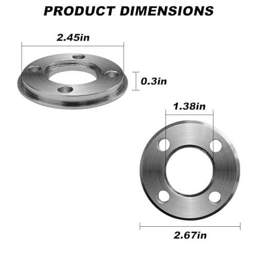 QQZ 321492-3 Template Guide Adapter for Makita Router 3606, 3612, 3621, 3620, Silver