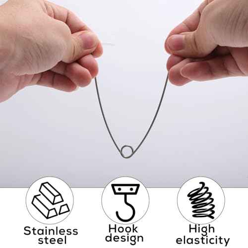 10pcs Metal Recessed Lighting Spring Clips, Silver Torsion Spring Clip, Bathroom Exhaust Fan Ceiling Fan Can Spring Clip, Recessed Lighting Trim Accessories Spring Clips for Recessed Light Cover