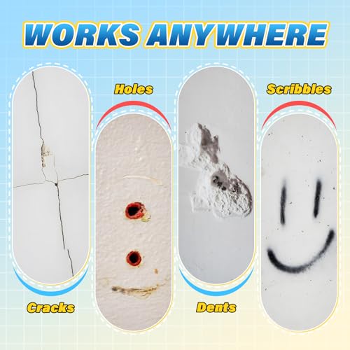 DIYSELF 9 Pack Drywall Repair Kit - Fast-Drying Spackle for Cracks & Holes