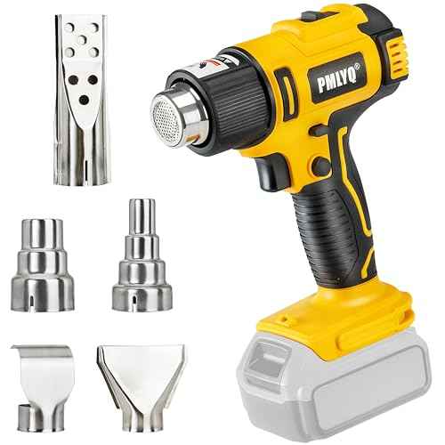 Cordless Heat Gun for Dewalt 20v Battery,350W Fast Heating Soldering Hot Air Gun,2-Temp Setting Max 1022¡ÆF(550¡ÆC),Heat Gun for Tube Bending,Resin & Decorating (Tool Only NO Battery)