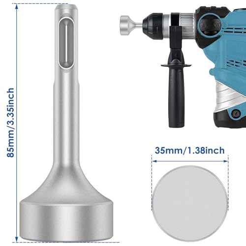 SDS Plus Ground Rod Driver 85mm Heavy Duty Steel Drill Bit Driver Wear Resistant Wide Compatibility Ground Rod Bits Socket