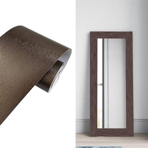 Metallic Color Self Adhesive 3D Peel and Stick Waterproof Wall Border Easy to Apply Kitchen Bathroom Tiles Sticker 4.2x196.8 inch (Bronze Gold)
