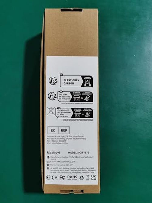 Mastfuyi EMF Meter, EMF Detector, EMF Tester Digital LCD, Electromagnetic Radiation Detector for Outdoor, Home, Office, Ghost Hunting, Audible Alert, Indicator Lights