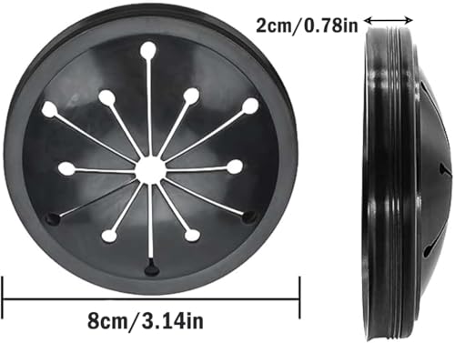 3-Inch Garbage Disposal Splash Guard & Sink Stopper - Universal Rubber Fit