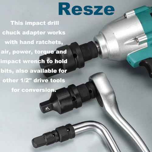 2PCS Impact Socket Adapter and Reducer Set,3/4"to 1/2" & 1/2"to 3/4" Drive Socket Adapter Set, Square Adapter Breaker Bar Wrench Conversion Kit Mechanic tools