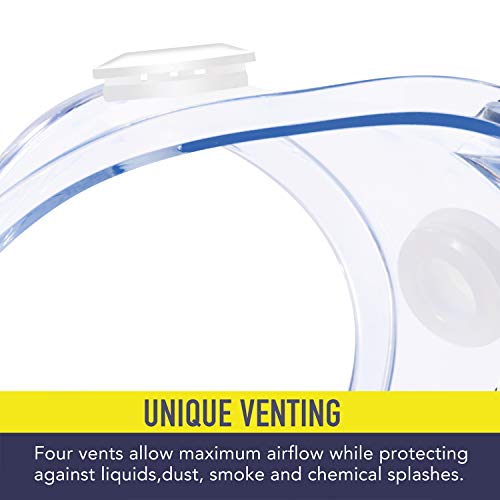 YunTuo 5 Pack Safety Goggles, Protective Safety Glasses, Soft Crystal Clear Eye Protection - Perfect for Construction, Shooting, Industrial, and More