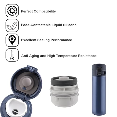 BOXOB 12Pcs Zojirushi SM-K Gasket Replacement Set—Silicone Lid Seals & Rings