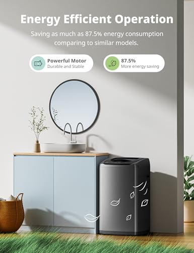 COMFEE' 0.9 cu.ft Portable Compact Washing Machine with LED Display - Gray