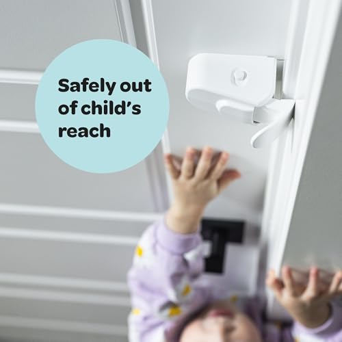 SnapPower HugLock Childproof Door Lock for Interior Doors 1 3/8"/2.0 - 2 Pack